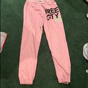 Free city purple sweatpants